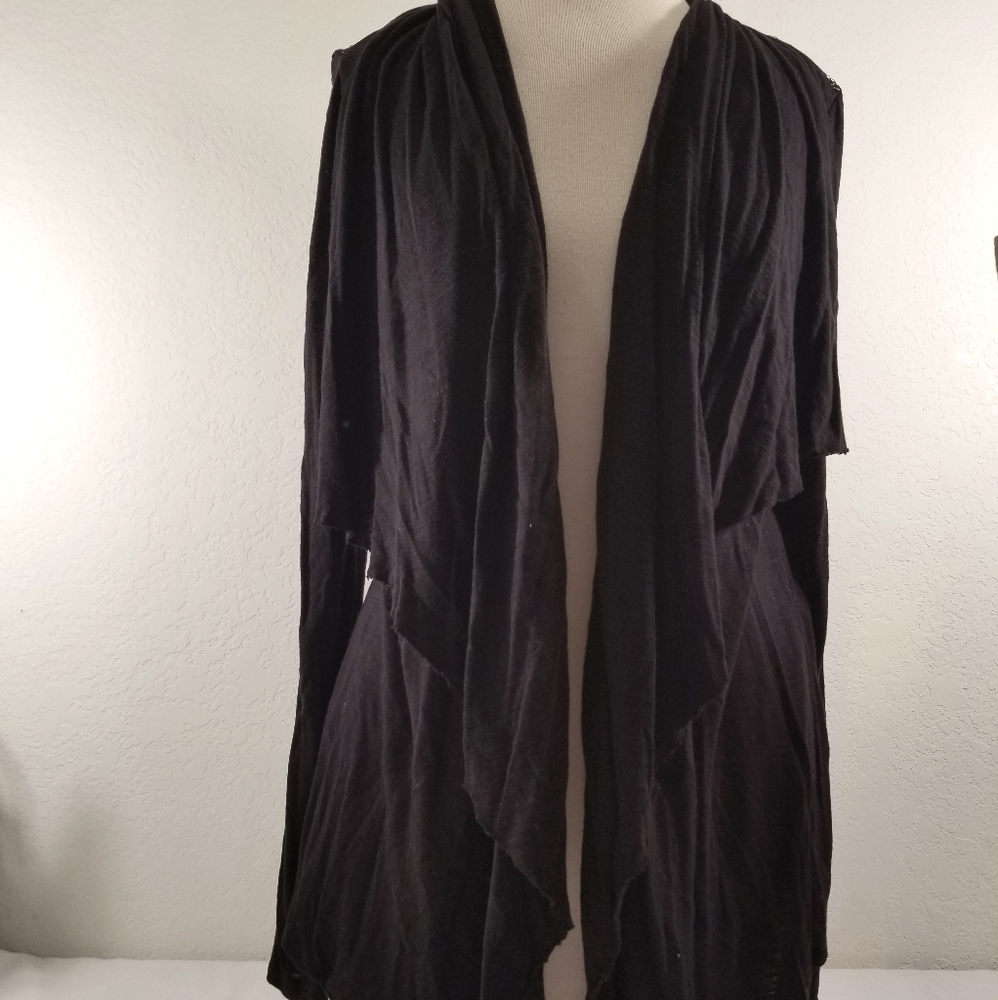 Cardigan Tshirt and Lace M/L Black